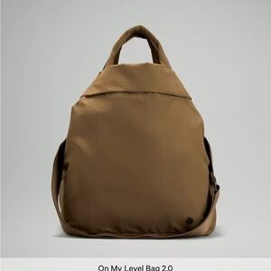 lululemon on my level 2.0 tote bag